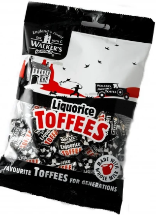 Walkers Nonsuch - Liquorice Toffees, 150g