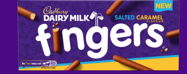 Cadbury - Salted Caramel Chocolate Fingers, 114g