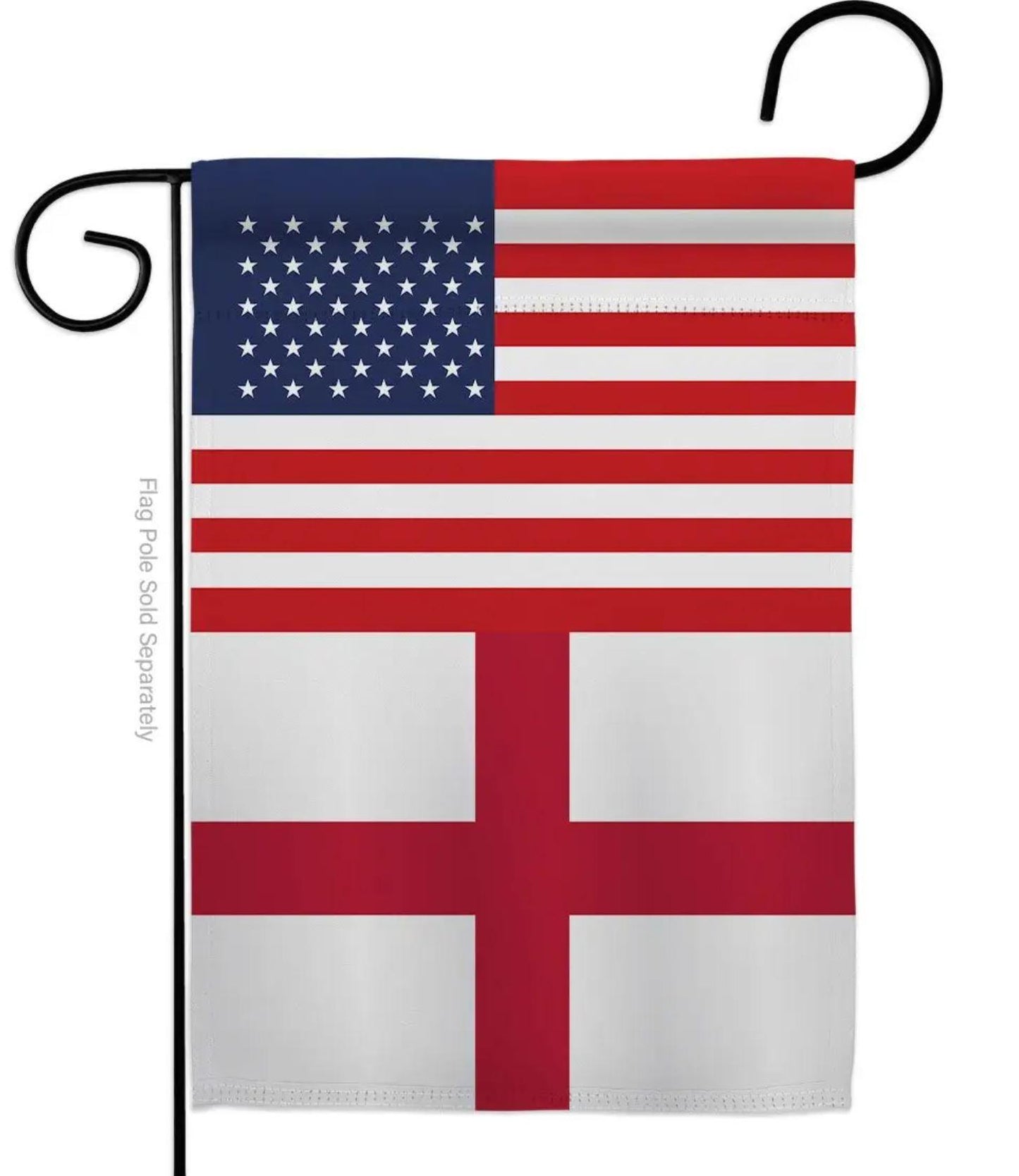 England US Friendship Garden Flag