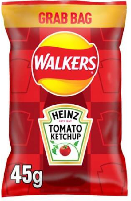 Walkers Crisps - Tomato Ketchup, 45g