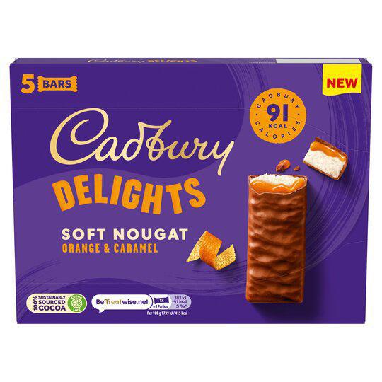 Cadbury - Delights Orange & Caramel, 5pk