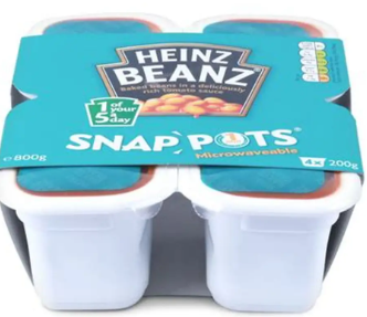Heinz - Snap Pot Baked Beanz,4 x 200g (7oz)