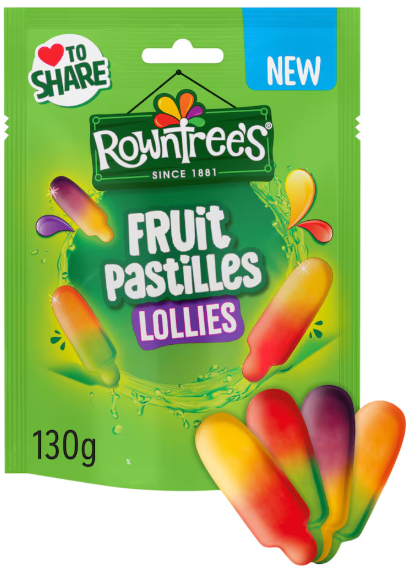 Rowntree's - Fruit Pastille Lollies Pouch 130g