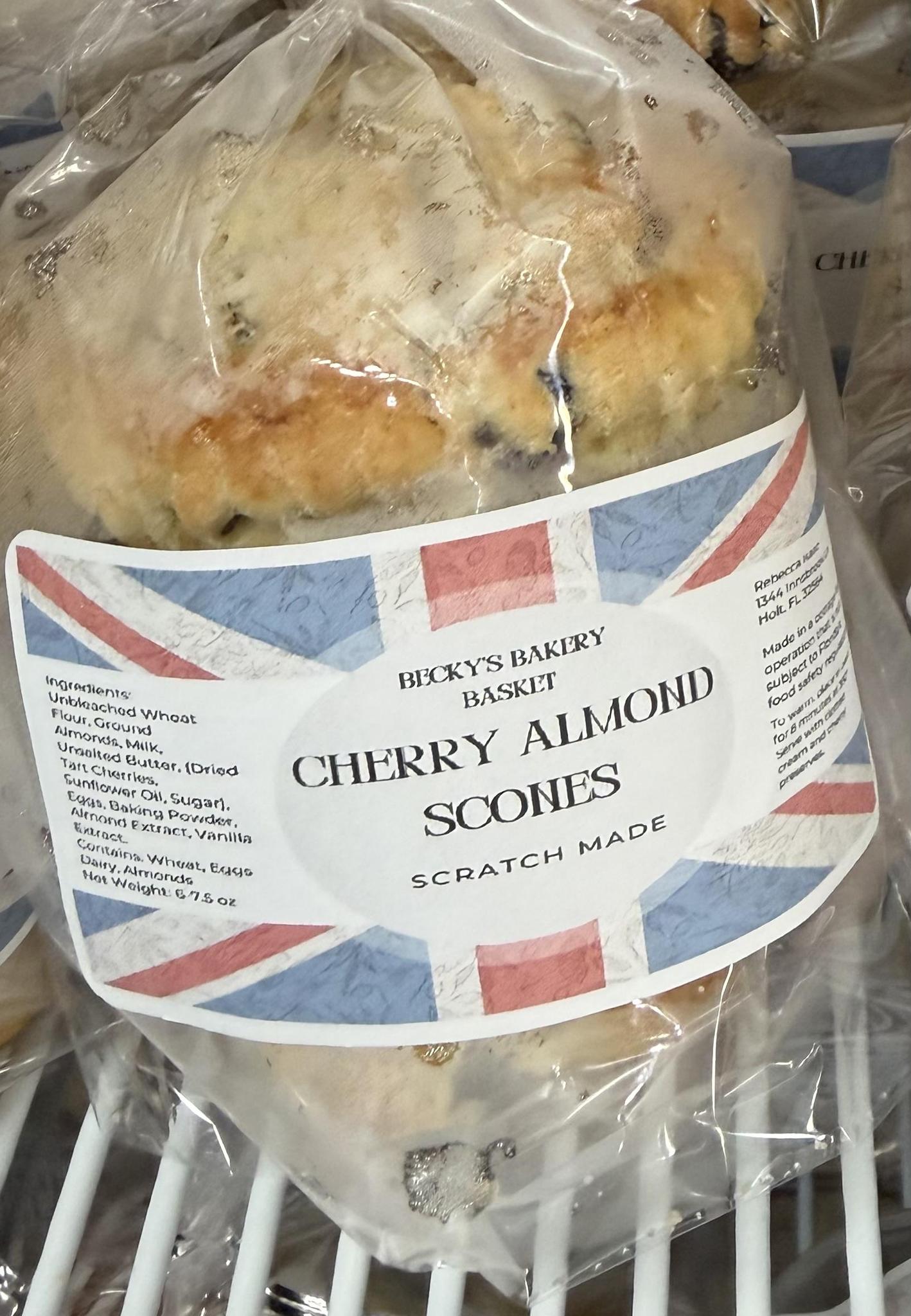 Becky's Bakery Basket - British Cherry & Almond Scones