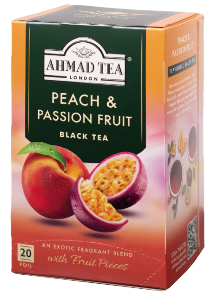 Ahmad Tea - Black Tea - Peach & Passion Fruit 20 Tea Bags