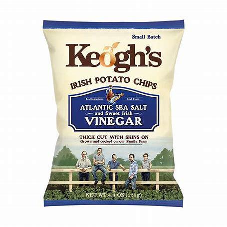 Keogh’s Atlantic Sea Salt & Irish Cider Vinegar Crisps, 125g