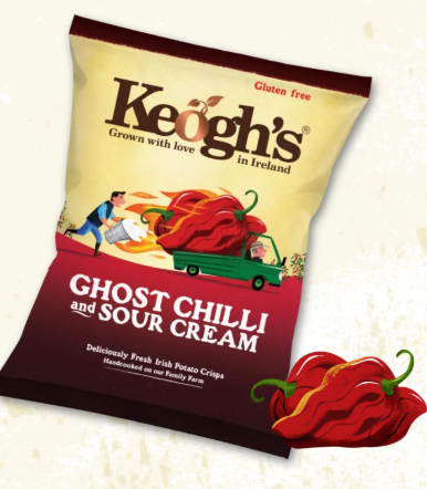 Keogh’s Ghost Chilli & Sour Cream Crisps 125g 4.4oz