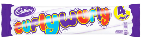 Cadbury - Curly Wurly,  4 x 21.5g
