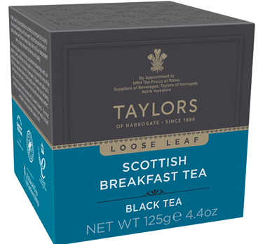 Taylors of Harrogate - Scottish Breakfast Tea - Leaf Carton 4.4 Oz