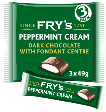 Fry's Peppermint Cream, 3pk 3x 49g 147g (5.1oz)