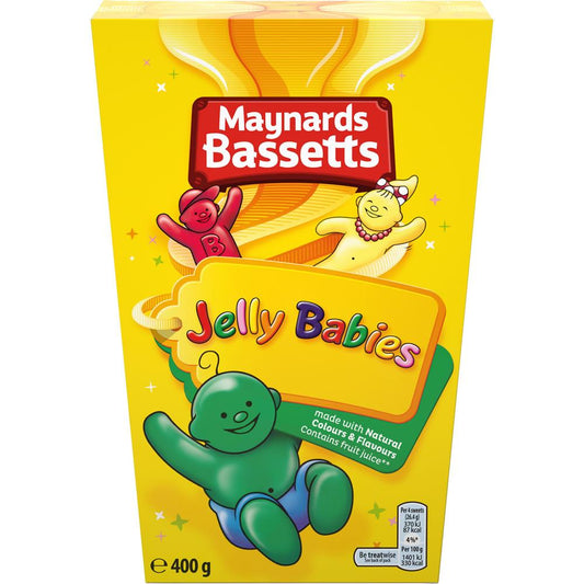 Maynards Bassetts - Jelly Babies, 350g carton