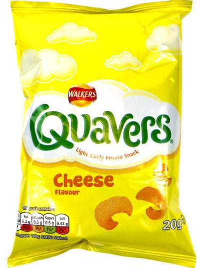 Walkers Crisps - Quavers, 20g