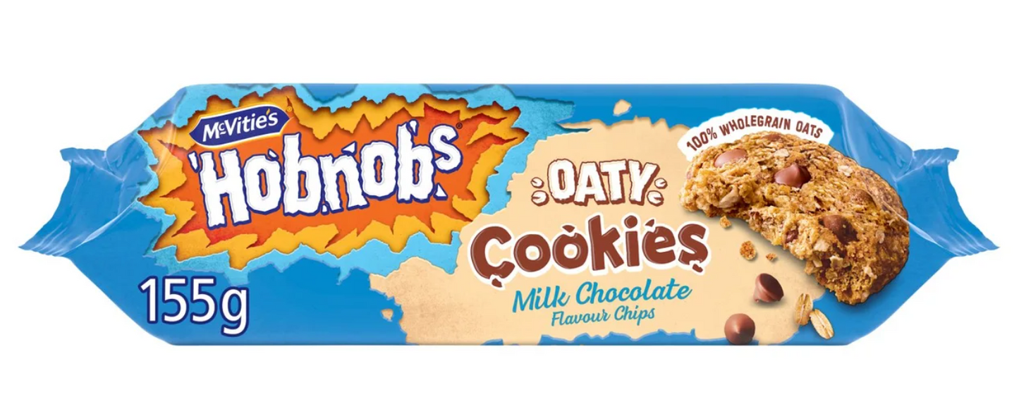 McVitie's - Hobnobs Oaty Cookies Milk Chocolate 155g