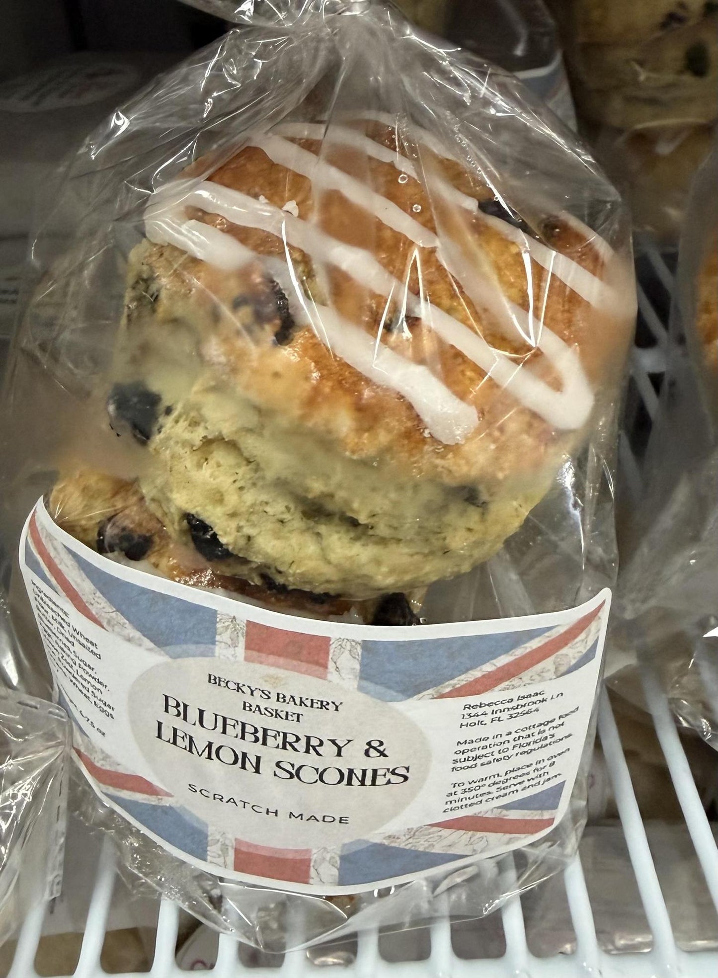 Becky's Bakery Basket - Blueberry & Lemon Scones