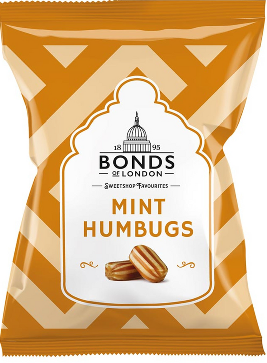 Bonds of London - Mint Humbugs Sweets Bags 130g