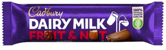 Cadbury - Dairy Milk Fruit & Nut 49g