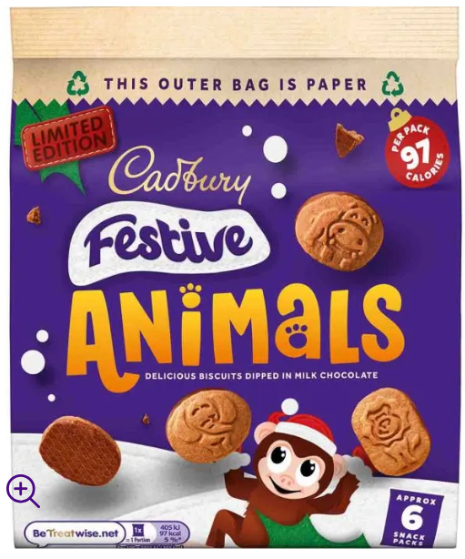 Cadbury - Festive Animals, 119g
