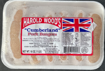 Harold Woods Cumberland Banger 1lb