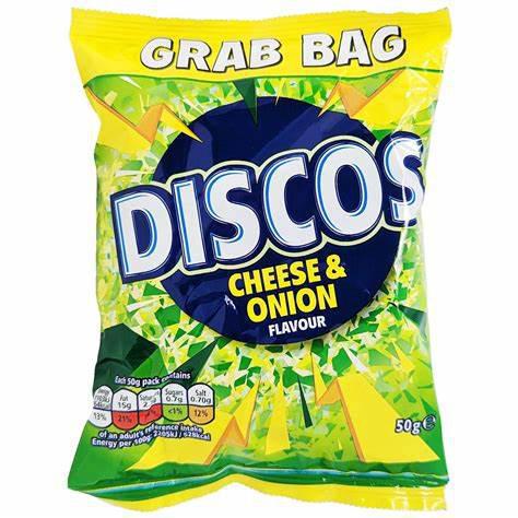KP-Disco Grab Bag - Cheese & Onion, 50g