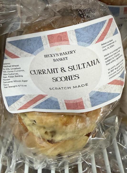 Becky's Bakery Basket - British Currant & Sultana Scones