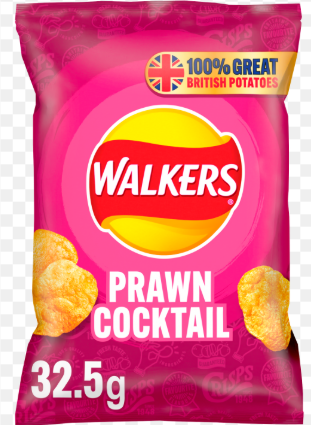 Walkers Crisps - Prawn Cocktail, 32.5g