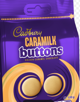 Cadbury - Caramilk Buttons Chocolate Bag, 100g