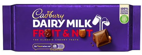 Cadbury - Dairy Milk Fruit & Nut, 180g