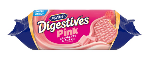 McVitie's Digestives - Pink Digestives Raspberry & Cream, 232g 8.1oz