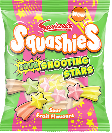 Swizzels - Drumstick Sour Shooting Stars Squashies,100g