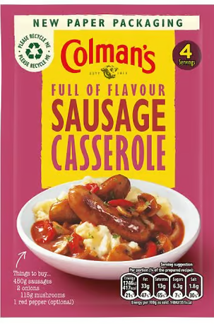 Colman's Sausage Casserole Mix, 40g