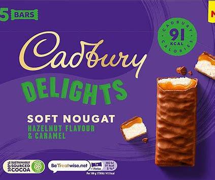 Cadbury - Delights Hazelnut & Caramel, 5pk