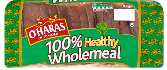O'Hara 100% Whole meal bread, 800g