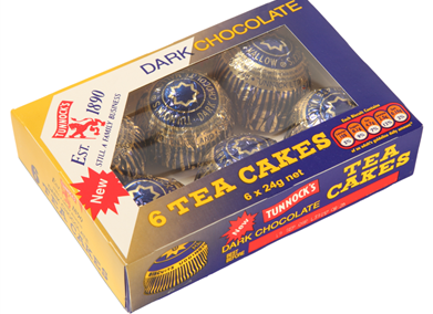 Tunnock's Dark Chocolate Tea Cakes, 6pk