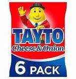 Tayto - Cheese and Onion 6 Pack 150g