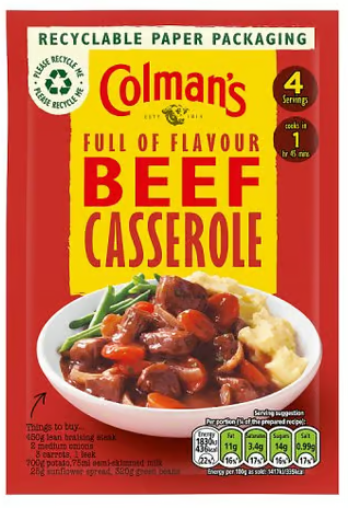 Colman's Beef Casserole Mix, 40g