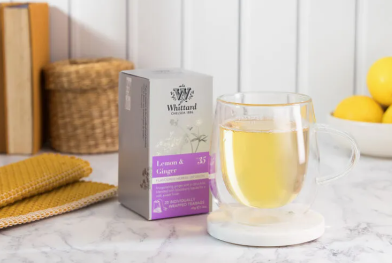 Whittard of Chelsea Lemon & Ginger 20 Individually Wrapped Teabags
